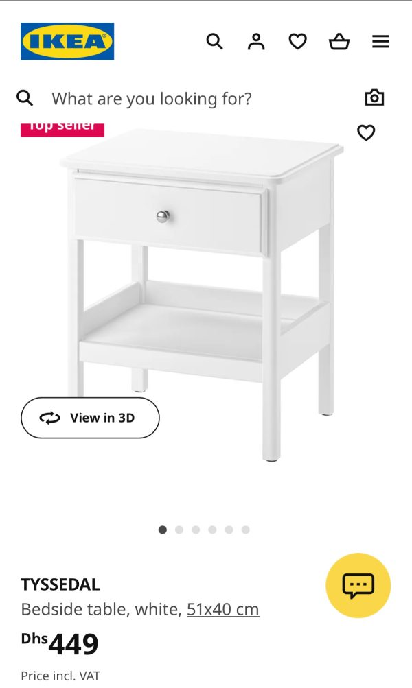 kea Bed With Two Side Tables Mattress - Image 2