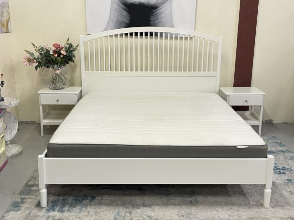 kea Bed With Two Side Tables Mattress - Image 9